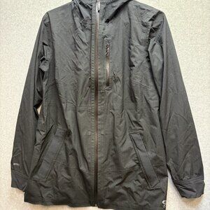Mountain Hard Wear Finder Rain  Women’s M Black Hooded Lightweight Zip